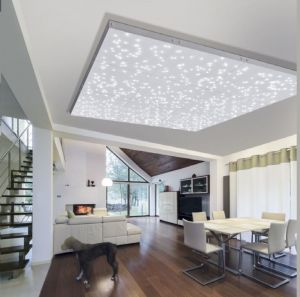 LED Decken Leuchte Wohn Zimmer Strahler Beleuchtung Edelstahl Optik Lampe weiß 